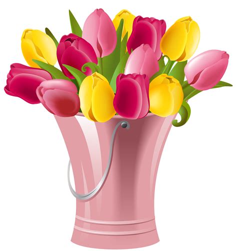 Enjoy the videos and music you love, upload original content, and share it all with friends, family, and the world on youtube. Spring Bucket with Tulips Transparent PNG Clip Art Image ...