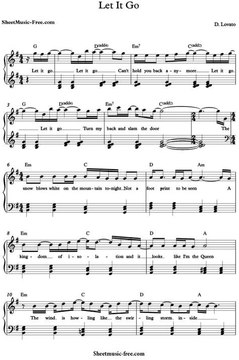 Leave a reply cancel reply. Let It Go Sheet Music Demi Lovato | Sheet music, Sheet music pdf, Let it be