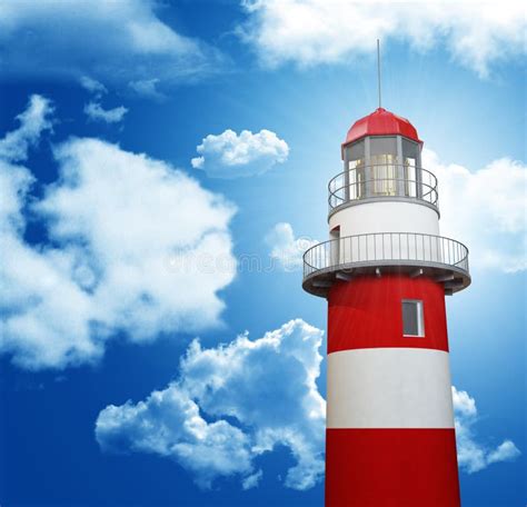 Lighthouse And Blue Sky Stock Photo Image Of Peaceful 13042668