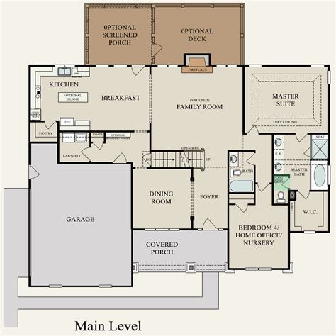 New Home Plans With First Floor Master Floor Roma