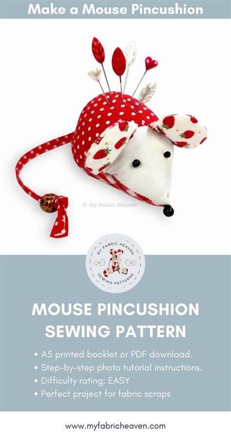 how to sew a mouse pincushion [video] in 2021 sewing projects mouse sewing pattern diy ts