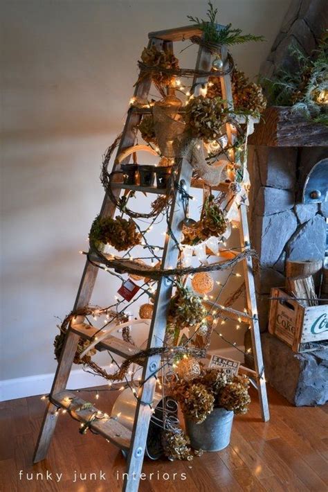 16 Ways To Decorate A Home With Ladders Unique Christmas Trees
