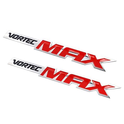 2pcs Vortec Max Emblem Badge Car Sticker For Silverado Sierra Ss Fender