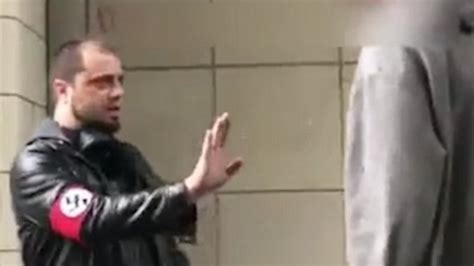 Watch Man Wearing Nazi Armband Knocked Out By Vigilantes Metro Video