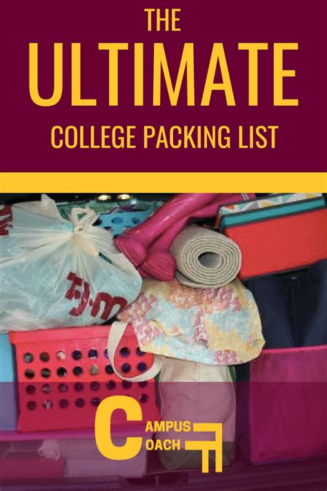 The Ultimate Freshman Packing List Campus Coach