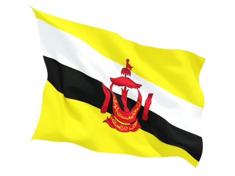 Fluttering Flag Illustration Of Flag Of Brunei