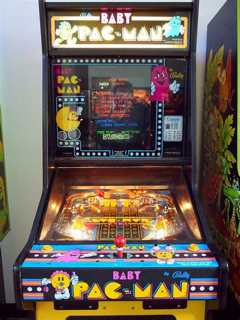 Baby Pac Man Pinball Arcade Game Arcade Game Machines Pinball