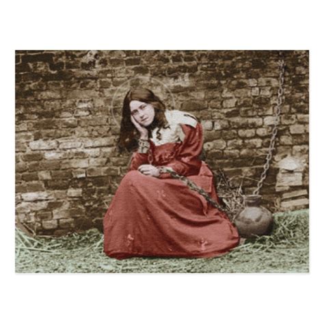 St Therese As Joan Of Arccolorized Postcard Zazzle Joan Of Arc