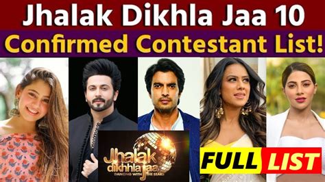 Jhalak Dikhhla Jaa Season 10 Contestants Name Confirmed List Of Jhalak Dikhhla Jaa 10