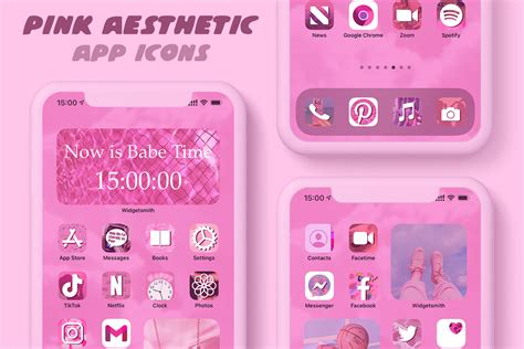 Aesthetic Pink Photos App Icon