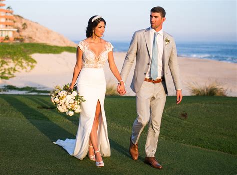 michael phelps and nicole johnson share pics from 2nd wedding ceremony e news uk