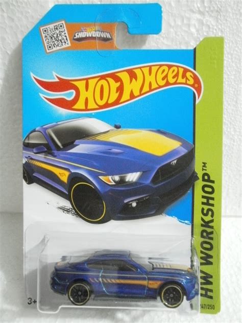 Hot Wheels 15 Ford Mustang Gt Azul 247 250 2015 39 02 En Mercado Libre