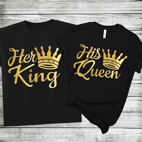 his queen her king king queen shirts matching couple shirts queen shirts