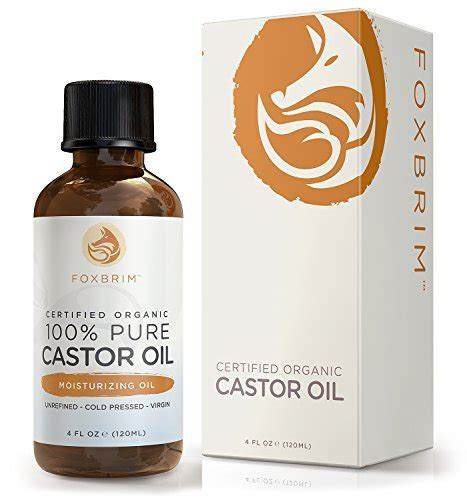 Foxbrim Organic Castor Oil 100 Pure Cold Pressed Incredible Benefits For Hair Skin