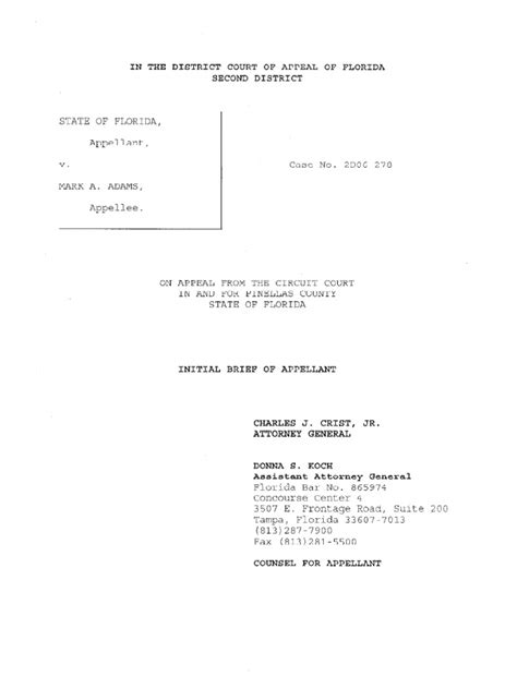 Appellate Brief By State Virtue Criminal Law