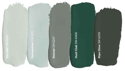 Sherwin Williams Green Paint Colors Interiors By Color