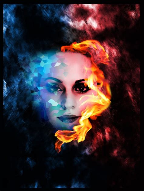 Fire And Ice Photoshop Fire Ice Cool Creative Fire And Ice