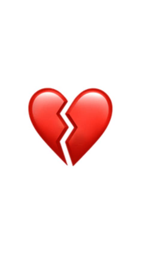 The broken heart emoji stands for love that has recently turned sour hence the expression broke my heart meaning you've hurt me terribly!. love broken brokenheart brokenhearts emoji iphone red...