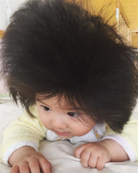 Any hairstyle for this hairline would be highly. This Girl Is Only Six Months Old, But Her Hair Is So ...