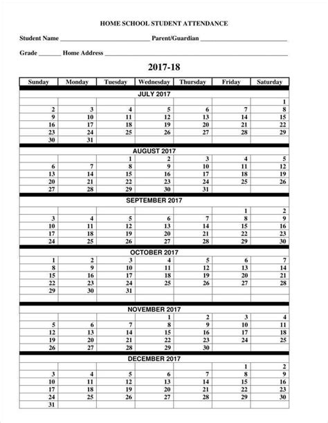 Employee Absence Calendar 2017 Ms Excel Templates
