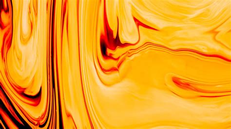 Wallpaper Paint Fluid Golde Yellow Liquid
