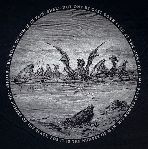 Leviathan Gustave Dore Illustration Longsleeve Etsy
