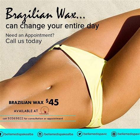 Some kits also come with pre and post waxing spray, which are helpful for sensitive skin as they relieve redness caused by hot wax. Brazilian Wax can change your entire day... Now booking so ...