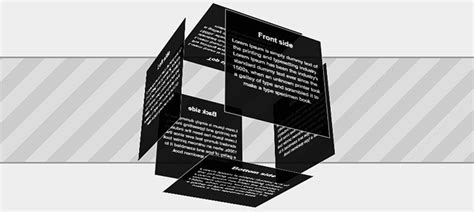 Animated 3d Css Cube