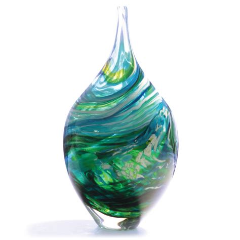 Hand Blown Teardrop Merge Vase By Richard Glass Terrestra