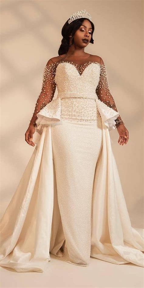 Beautiful Latest Africa 2019 Wedding Gowns Inspirations Plus Size