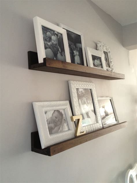 Create a charming display with this picture ledge shelf. Retro Ranch Reno: DIY Wood Shelves.