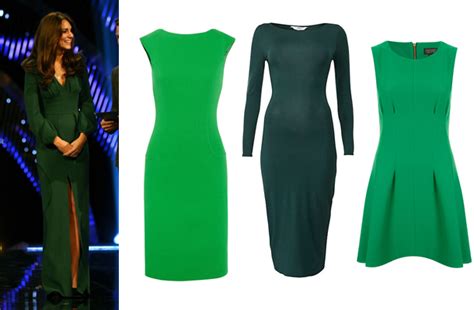 Kate Middletons Green Alexander Mcqueen Gown Lookalikes For Different