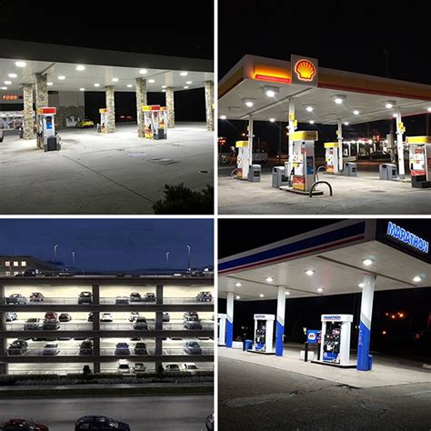 Led Canopy Lights For Gas Station Pictures Picturemeta
