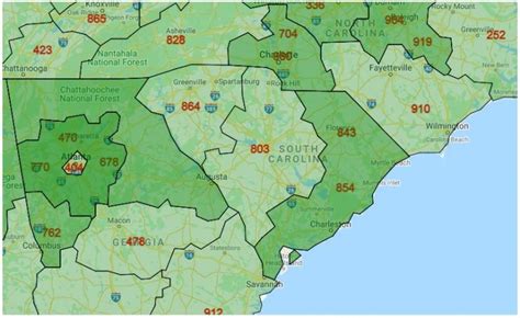 Review Of Area Codes For South Carolina References Desain Interior