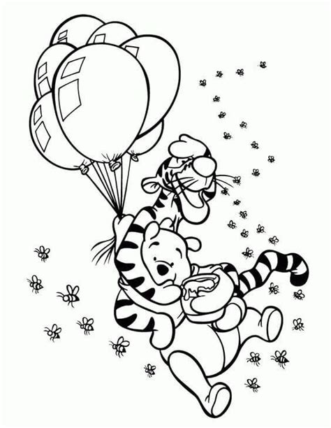 Coloring Pages Pooh And Tigger Coloring Page