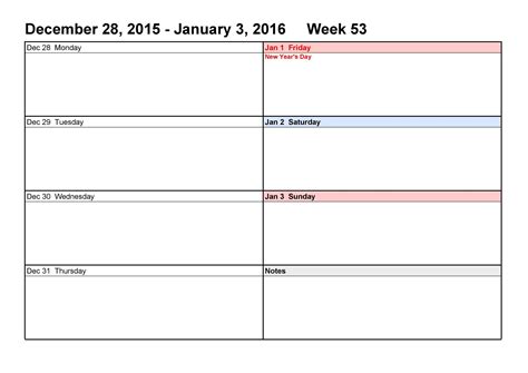 26 Blank Weekly Calendar Templates Pdf Excel Word Template Lab