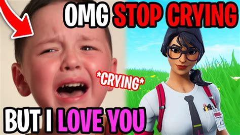 His Crush Made Him Cry Fortnite Youtube