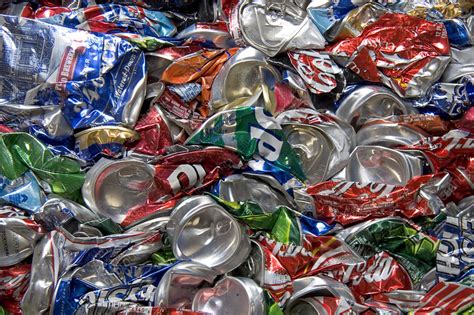 Crushed Cans Stock Image C0016643 Science Photo Library