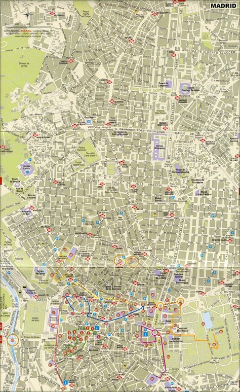 Mapas de Madrí Espanha MapasBlog