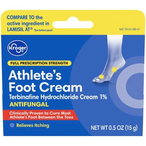 Kroger Prescription Strength Athletes Foot Antifungal Cream 05 Oz