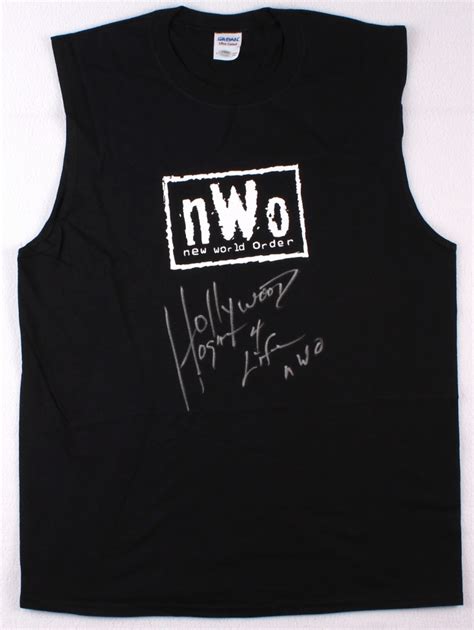 Hulk Hogan Signed New World Order Sleeveless T Shirt Inscribed