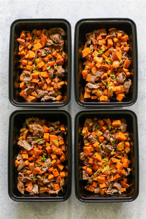 Breakfast is where my meal prep severely lacks so i definitely want to give that breakfast. Steak, Sweet Potato and Apple Hash Meal Prep - Meal Prep ...