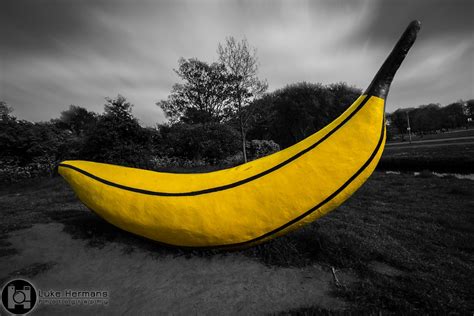 Giant Banana In The Zuiderpark The Hague Luke Hermans Photography