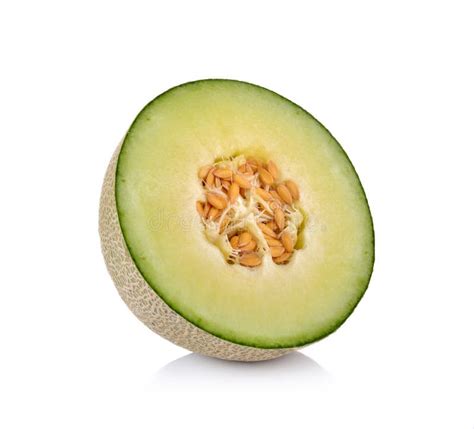 Fresh Honeydew Melon On White Background Stock Photo Image Of Seeds