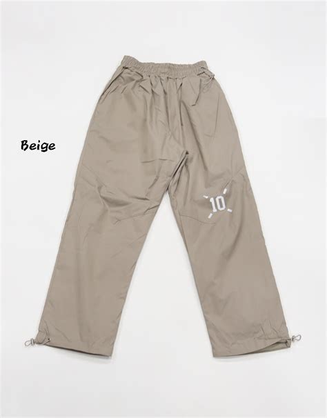 Bottoms 2 Colors Reflective Logo Accent String Pants 542 For Only
