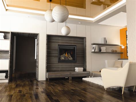 The fireplace, oh how i love the fire place. Two sided gas fireplace on Custom-Fireplace. Quality ...