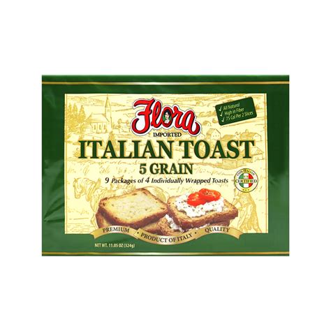 Italian Hard Toast 5 Grain Flora Fine Foods