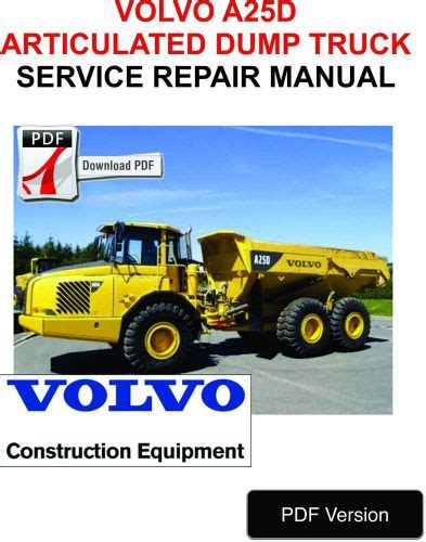Purchase Volvo A25d Articulated Dump Truck Service Repair Manual In
