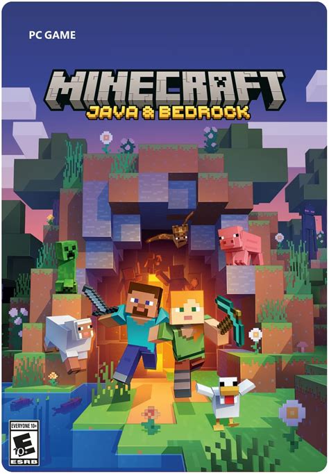 Minecraft Java Bedrock Edition Pc Gift Card Code Only No Cd Dvd Amazon In Video Games