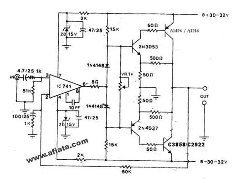 Diagram using full transistor c945 or c1815. Amplifier Circuit Diagram 1000w